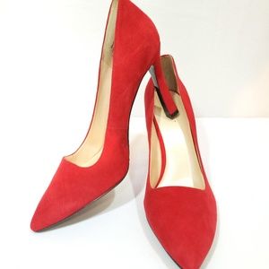 Nine West Red Suede 12M New Heels
